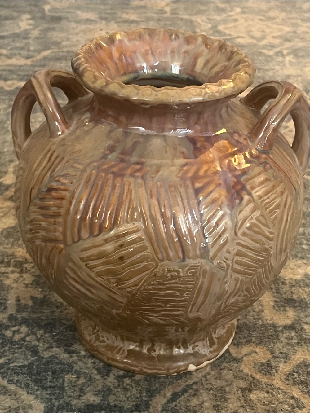 Vintage Japanese drip vase